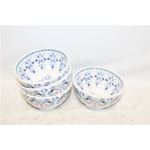 4 ANTHROPDOGIE BOWLS