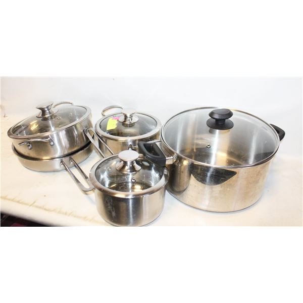 POTS AND PANS SET IN GOOD CONDITION