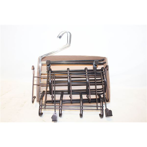 3 HEAVY DUTY PANT HANGERS AND