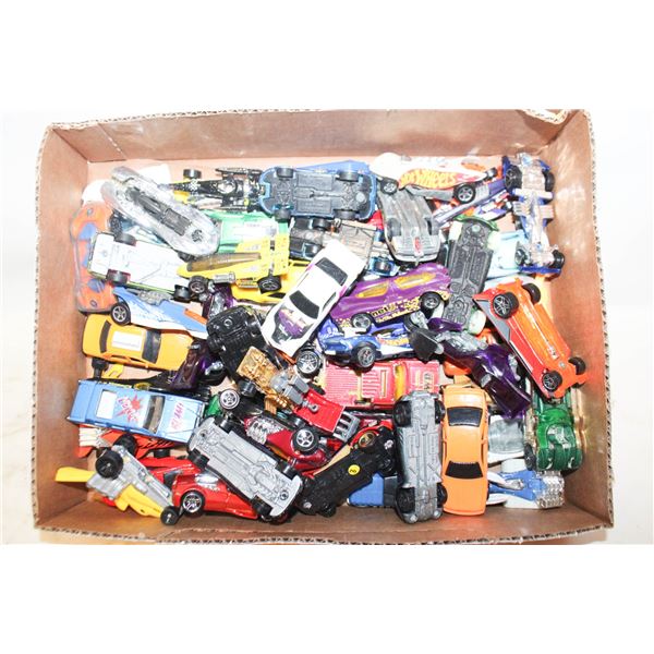 BOX OF DIE CAST VEHICLES