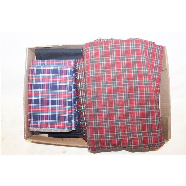 VINTAGE FABRIC- BRAND NEW- BOX LOT ASSORTED