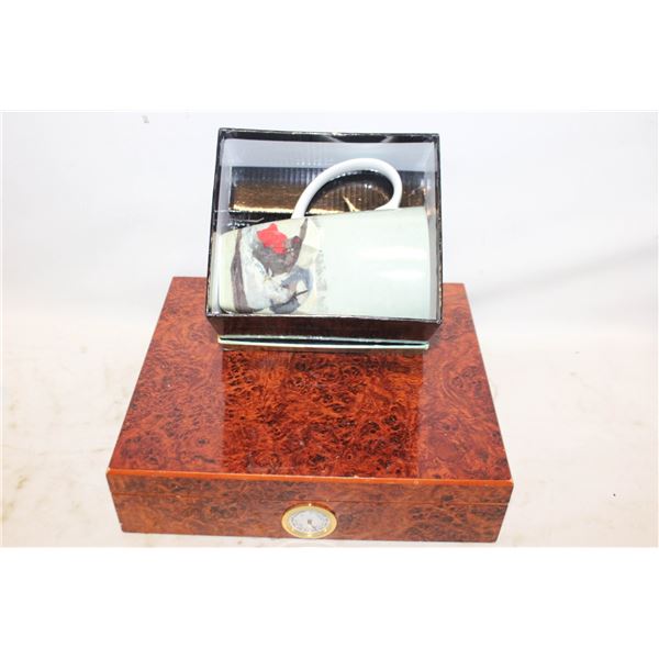CERAMIC MUG + HUMIDOR