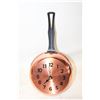 Image 1 : VINTAGE COPPER CRAFT "FRY PAN WALL CLOCK" NEW