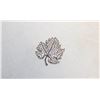 Image 1 : CLEAR CRYSTAL RHODIUM PLATING MAPLE LEAF BROOCH