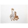 Image 1 : TWO TONE GOLD PLATED MOTHER & BABY GIRAFFE’S
