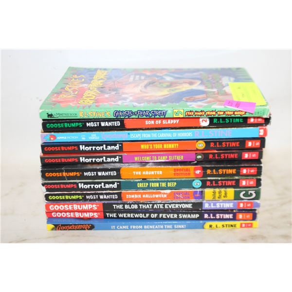 LOT OF 11 GOOSEBUMPS BOOKS