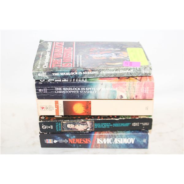 LOT OF 5 SCI FI / FANTASY BOOKS