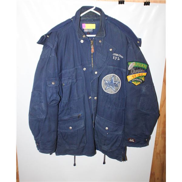 NFL SIZE XL SUPERBALL COWBOYS PARKA WITH HOOD