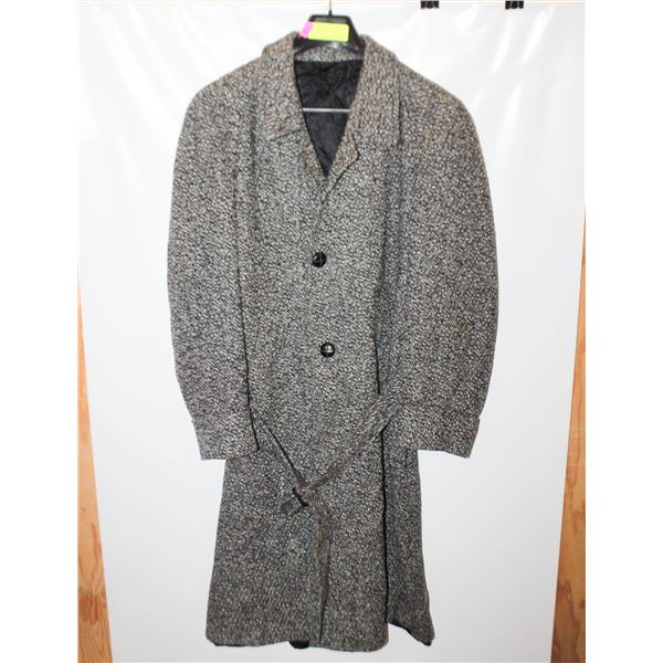 VTG GIVENCHY MONSIEUR FULL LENGTH WOOL COAT