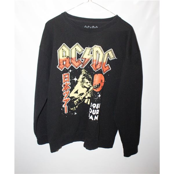 XL AC/DC 1982 TOUR JAPAN, BLACK SWEATSHIRT
