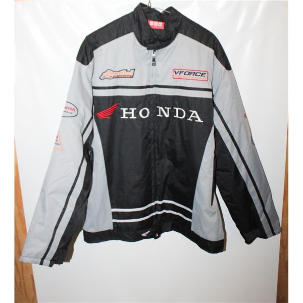 MENS XXXL HONDA JACKET, MOTORCYLE ON BACK