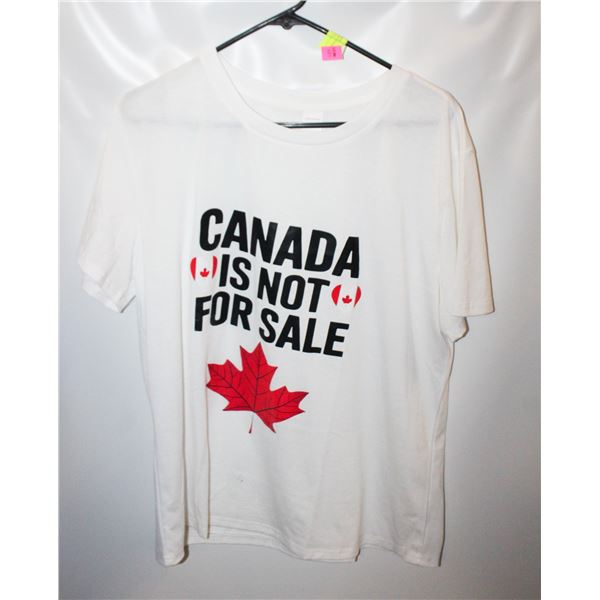 CANADA IS NOT FOR SALE TSHIRT WHITE SIZE 2XL NEW