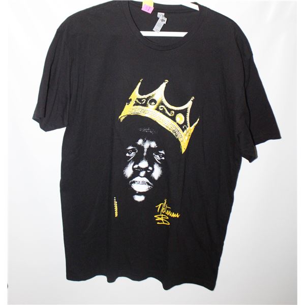 NOTORIOUS BIG MENS CROWN FACE SLIM FIT TSHIRT
