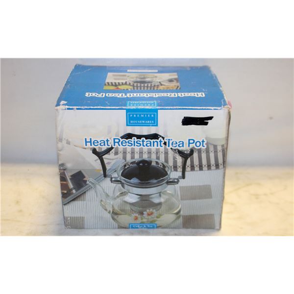 VINTAGE DAISY DIRECT HEAT GLASS TEA COFFEE