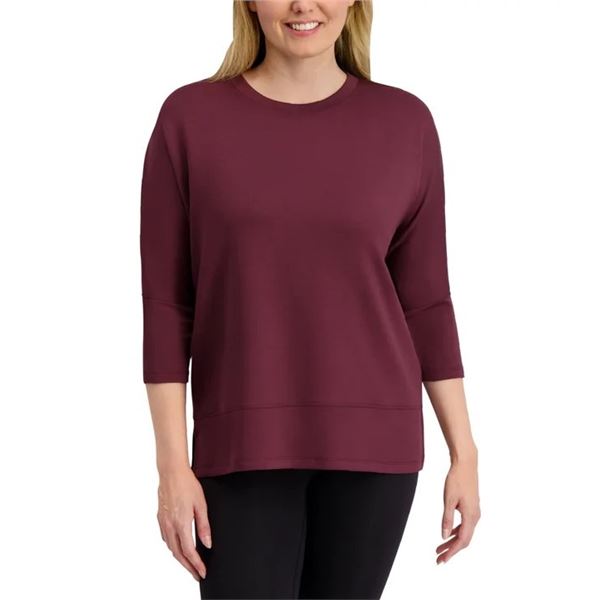 NEW SAGE COLLECTIVE BURGUNDY 3/4 SLEEVE SIZE SM