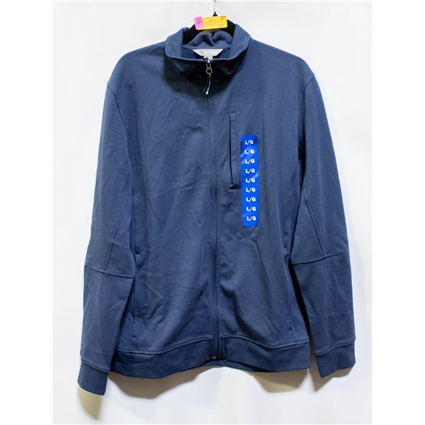 NEW CLOUDVEIL FULL ZIP WAFFLE SWEATER SIZE LRG