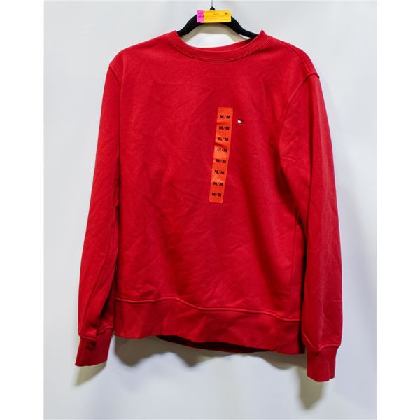 NEW RED TOMMY HILFIGER LONG SLEEVE SHIRT MEN'S