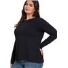 Image 1 : NEW WOMENS SAGE BLACK LONG SLEEVE SHIRT MEDIUM