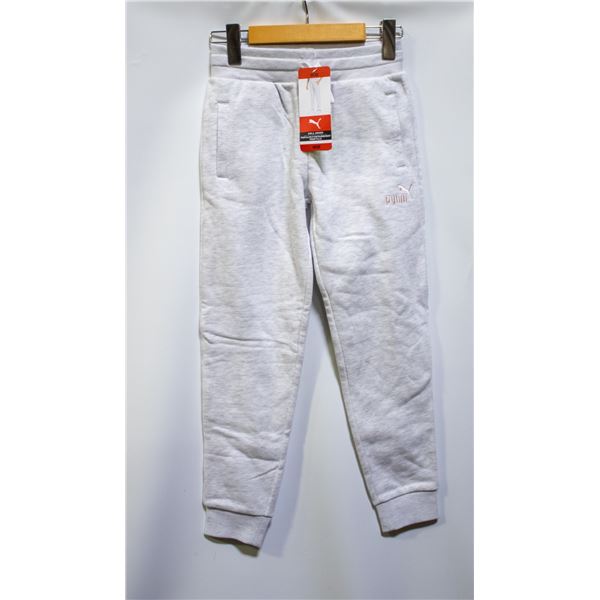 NEW GIRLS PUMA JOGGERS SIZE MEDIUM