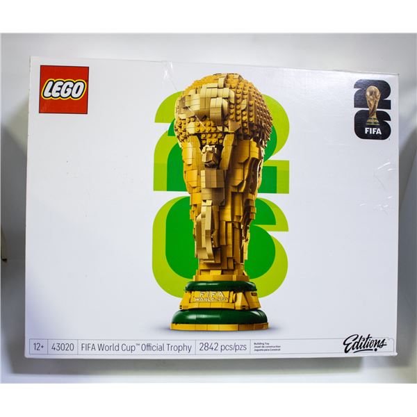 FIFA WORLD CUP LEGO OFFICIAL TROPHY 14.5" TALL
