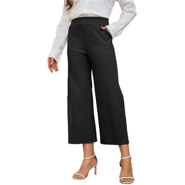 NEW ANSICH WIDE LEG CROPPED TROUSERS SIZE LARGE