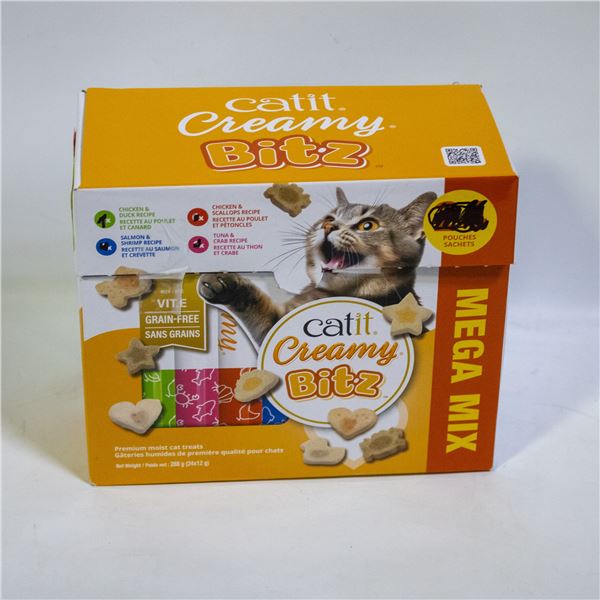 BOX OF 23 BITZ CREAMY CAT TREATS VARIETY PACK