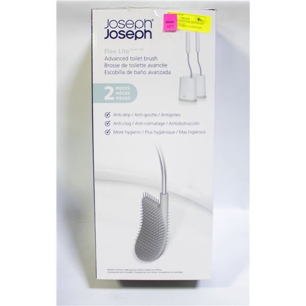 JOSEPH 2 PK FLEX LITE ADVANCED TOILET BRUSH SET