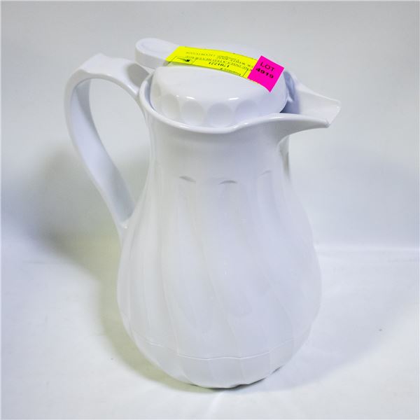 BROWNE INSULATED BEVERAGE SERVER WHITE 40OZ