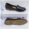 Image 1 : ALDO WOMENS LEATHER FLAT SHOE BLACK SIZE 8