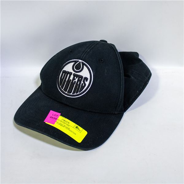 EDMONTON OILERS NHL ADJUSTABLE  HAT BLACK