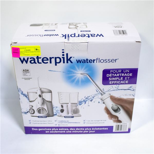 WATERPIK ULTRA & NANO WATER FLOSSER SET