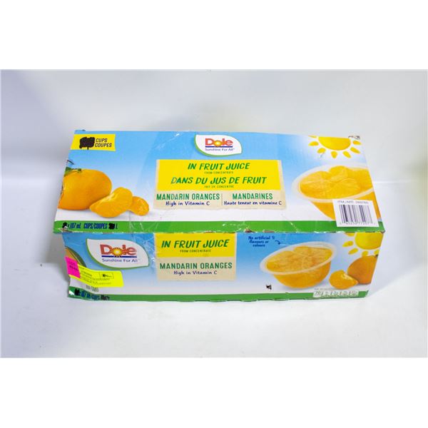 NEW BOX OF 19 DOLE MANDARIN ORANGES IN FRUIT JUICE