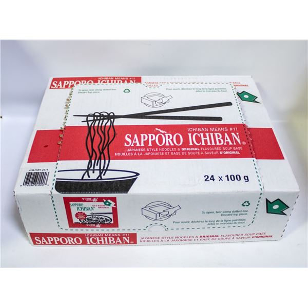 BOX OF 22 SAPPORO ICHIBAN JAPANESE STYLE NOODLES