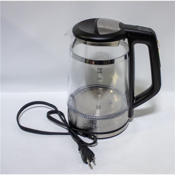 NEW CUISINART ELECTRIC GLASS KETTEL - 1.7LITERS