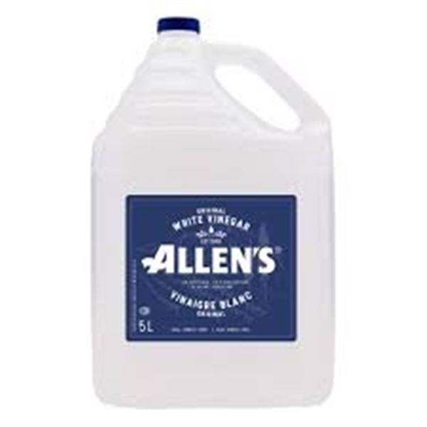 BRAND NEW ALLENS WHITE VINEGAR ORIGINAL 5 LITERS