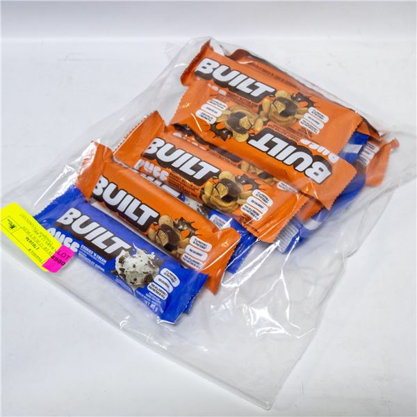 NEW BOX OF 12 BUILT PUFF PROTEIN BARS 12 X 40G