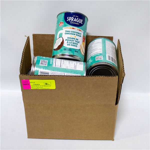 NEW REPACKED BOX OF 8 SPRAGUE THAI COCONUT CHICKEN