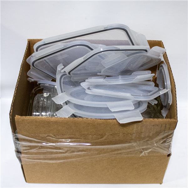 BOX OF 27 PIECE GLASSLOCK FOOD STORAGE SET