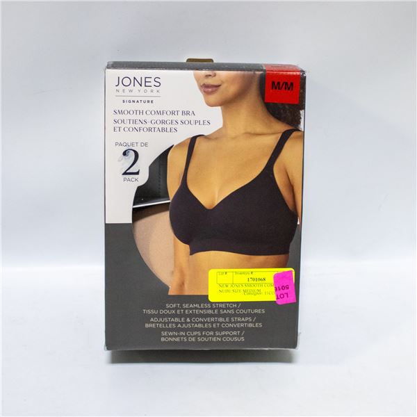 NEW JONES SMOOTH COMFORT BRA NUDE SIZE MEDIUM