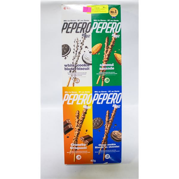 NEW LOTTE 11 PACK OF PEPERO DIPPED BISCUIT STICKS