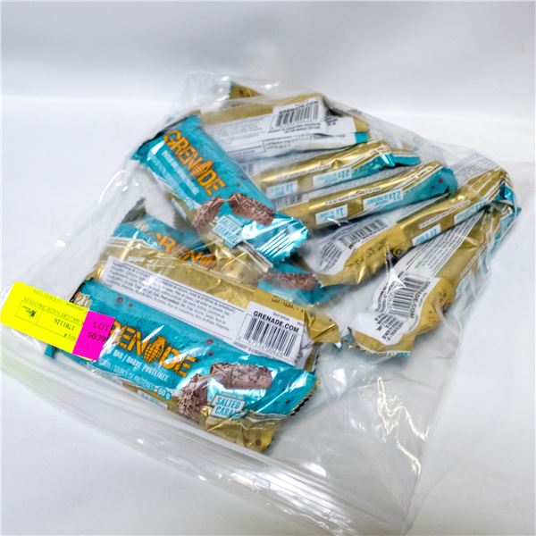 BAG OF 10 X 60G GRENADE PROTEIN BARS