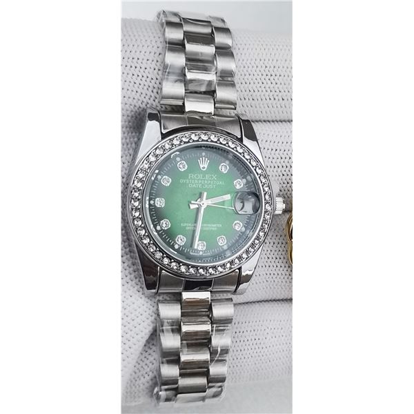 NEW REPLICA ROLEX "DATE-JUST" WOMEN'S QUARTZ WATCH