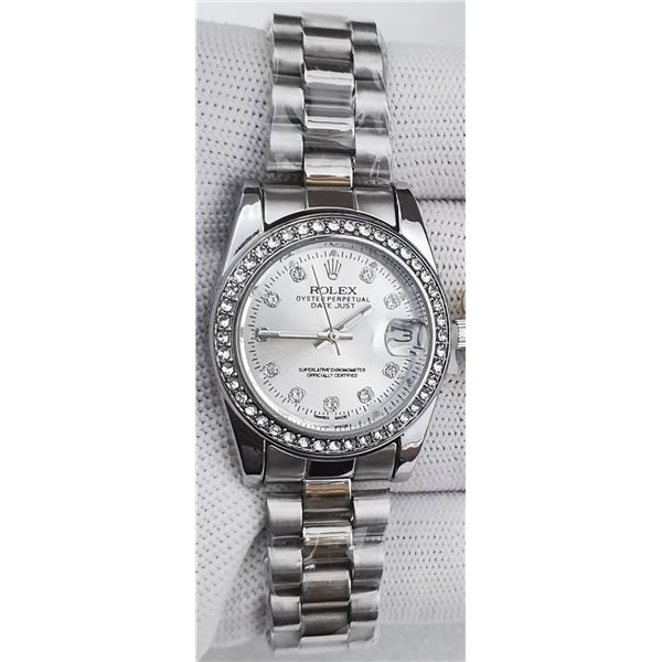 NEW REPLICA ROLEX "DATE-JUST" WOMEN'S QUARTZ WATCH