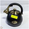 Image 1 : NEW PREMIUM BLACK TEA KETTLE WHISTLING