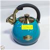 Image 1 : NEW PREMIUM BLUE TEA KETTLE WHISTLING