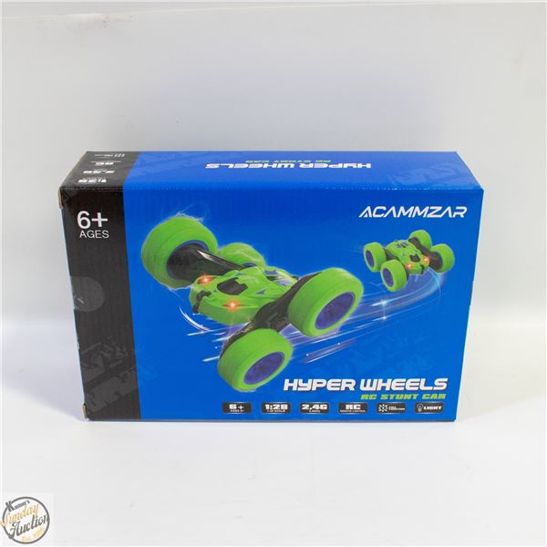 NEW RADIO CONTROLLED STUNT CAR HYPER WHEELS
