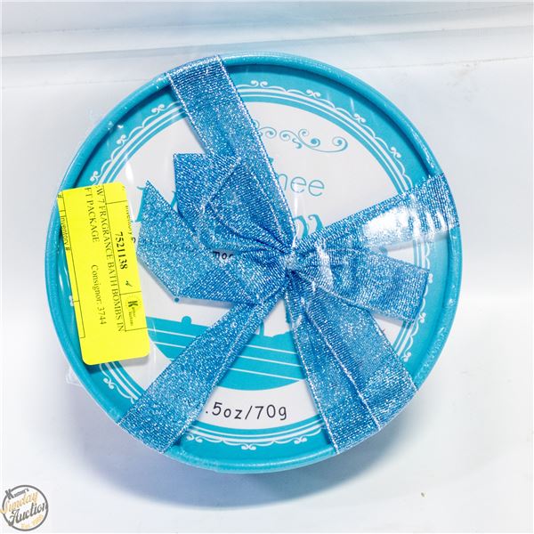 NEW 7 FRAGRANCE BATH BOMBS IN GIFT PACKAGE