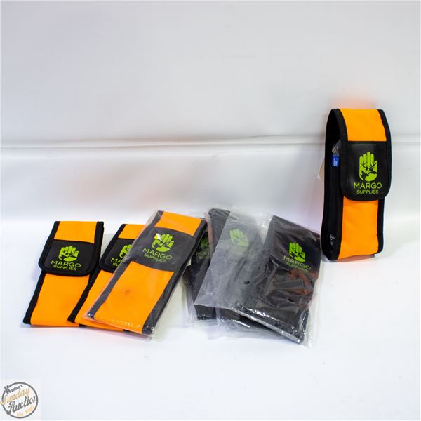 7 NEW HIKING BEVERAGE HOLDERS ORANGE & BLACK
