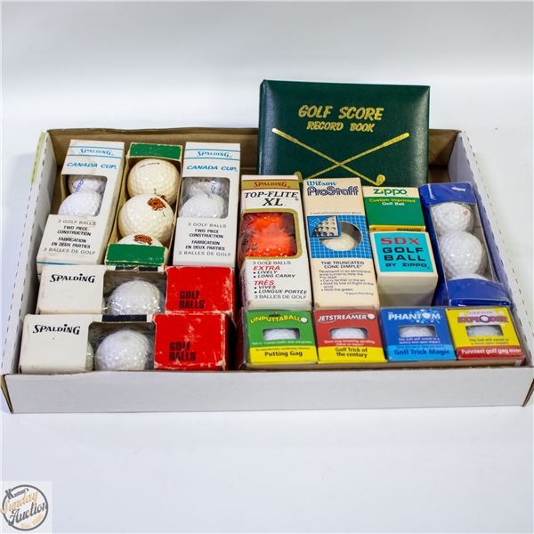 VINTAGE NOVELTY GOLF BALLS