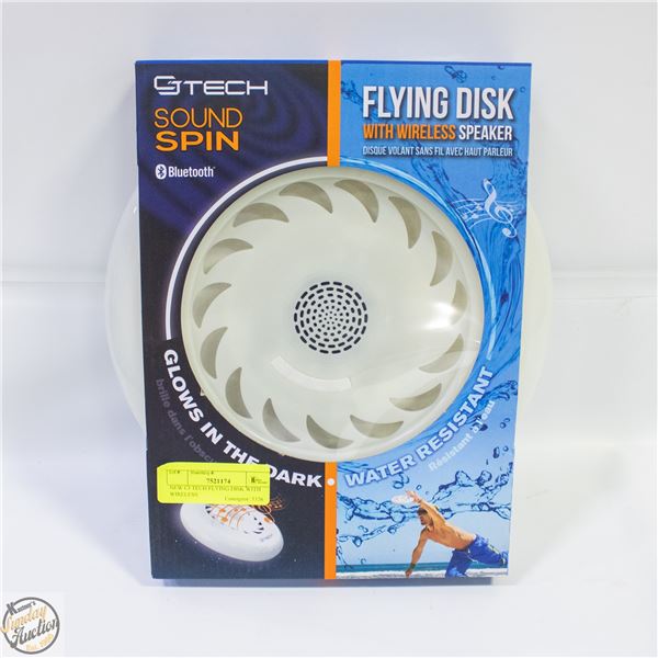 NEW CJ TECH FLYING DISK WITH WIRELESS